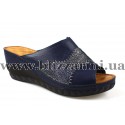 Сабо, шлепанцы 54-106 07-35 (бол разм) синяя кожа л