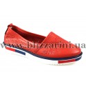 Мокасины, слипоны 6902-2K (прес) watermelon red кожа т
