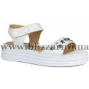 Сандалии 0240-0154 19Y 01 white bright floter  белая  кожа  л