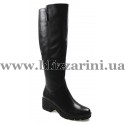 Сапоги F1704-1701A-1929 black кожа ос