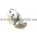 Босоніжки 0821 178 6637 (мал разм) св серый+серебро кожа л