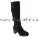 Сапоги F431-6200-S10R (мех 4) black замш з