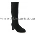 Сапоги AB365-83-2 (бол разм) (мех 4) black замш з