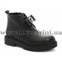 Ботинки 0445-1801 17K 01 black leather черная кожа бот