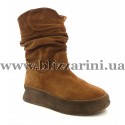 Полусапоги 0240-602 (полн мех) 17K warm 12 tan suede рыжий замш з