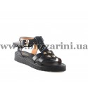 Сандалии 2889-11 кож-зам black  кожа л