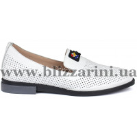 Туфлі G020 35 09 белая кожа л-т