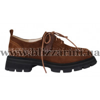 Туфлі K6235-508-1802 корич замш туф