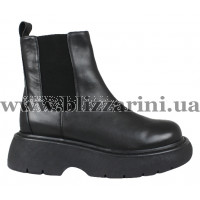 Ботинки BZ266-7M-A (полн мех) черная кожа бот з