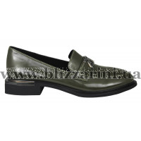 Туфлі K233-L54-336A зеленая масло кожа туф