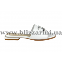 Сабо, шлепанцы 18J1096-05L-1379 белая кожа л