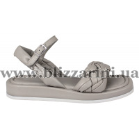 Сандалии TAS-196 U-7 grey 21037 base серая кожа л