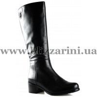 Сапоги G601-6311-GM14 (МЕХ 4) black кожа з