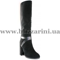 Сапоги L307BM-1538A-L242-G506 (MEX 4) black замш з