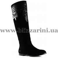 Сапоги 6330-01R black замш JG1 ос