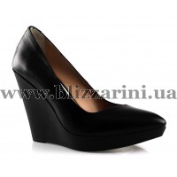 Туфлі 63-836 black leather черная кожа т