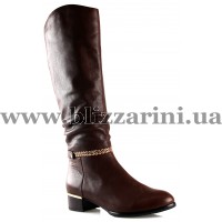 Сапоги 14ME035-232-Q659BM (МЕХ 4) brown кожа з