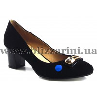 Туфлі P592-G01 black замш 022 т