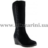 Сапоги C1545-14-909M-04 (полн мех) black замш з