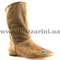 Сапоги H1298-6021-7 beige замш ос