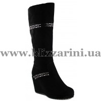 Сапоги D1137-817DBSM (MEX 4) black замш з