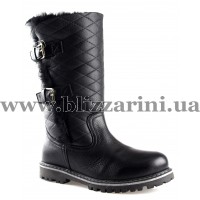 Сапоги 048-32179 (полн мех) 670 черн кожа з