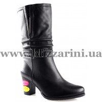 Сапоги MB673D-10-E469-V197/Y2-155 (полн мех) (шир полн) black кожа з