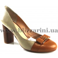 Туфлі Y1309-63 beige/brown кожа т