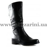 Сапоги G586-362-GM12 (МЕХ 4) black кожа з