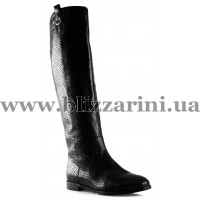 Сапоги A886-1853C-H340 black кожа oc