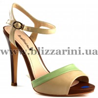 Босоніжки ZR8047-07A beige/lt green кожа л
