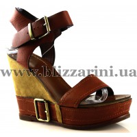 Босоніжки 6A3012-7/HZP brown кожа л