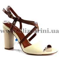 Босоніжки T1713-1223S-Y1077AY brown/milk кожа л