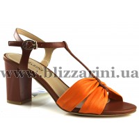 Босоніжки T1607-8928S-Y1080AY orange/brown кожа л