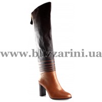 Ботфорты H1127-6718-3 brown/coffee кожа (-8-) ос