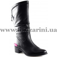 Полусапоги 2F1961F-2806-OW70RE3 (МЕХ 4) (шир полн) black кожа з