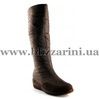 Сапоги K336-A261 кожзам brown з