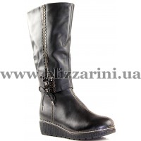 Сапоги 1Z527-6B1K-8373 (шерсть) black кожа з