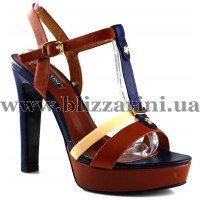Босоніжки B1207-42D-122 brown/apricot кожа л