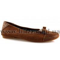 Балетки 31693 прес brown замш т