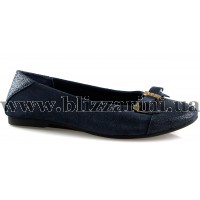 Балетки 31693 прес blue замш т