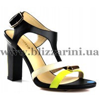 Босоніжки X608-81R2 C1428/C1376/C1416 black/yellow кожа л