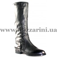 Сапоги Y1326-14R-10 black кожа ос