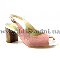 Босоніжки 200-3062  553-103 pembe cicek baski deri св розовая кожа л