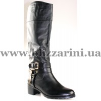 Сапоги H1099-311SM-1 (MEX 4) black кожа з