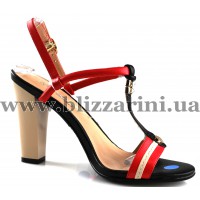 Босоніжки Y1319-39 red/black кожа л