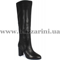 Сапоги ZR1218A-35BMA (мех 4)  черная кожа  зима