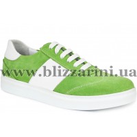 Кросiвки, кеди 0606-156-2415 19Y 445 green suede  зеленый замш  туф