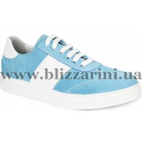 Кросiвки, кеди 0606-152-2415 19Y 419 ice blue suede  голубой замш  туф