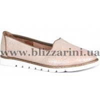 Балетки 310-470 90  розовая кожа сатин  туф